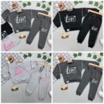 LOVE BASKILI KIZ ÇOCUK TAKIMI 5-12 yaş