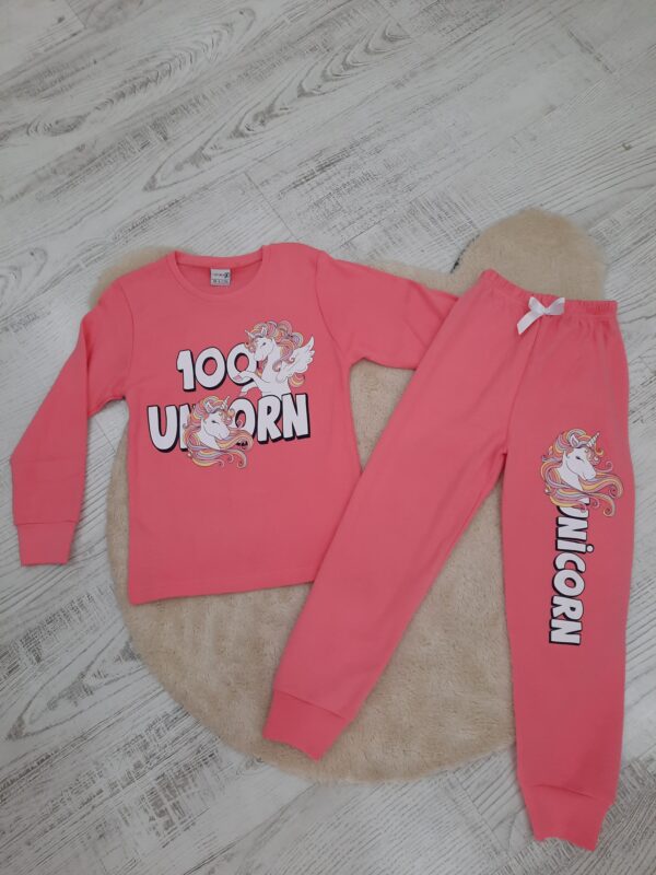 UNİCORN BASKILI KIZ PİJAMA TAKIMI