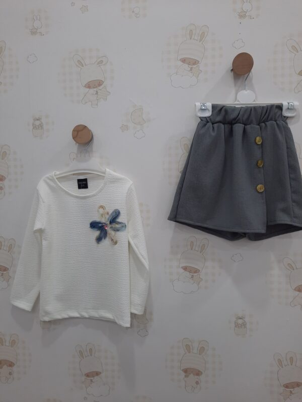 KIZ ÇOCUK ŞORT ETEKLİ TAKIM