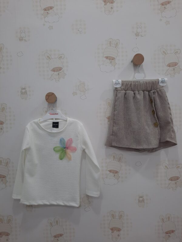 KIZ ÇOCUK ŞORT ETEKLİ TAKIM