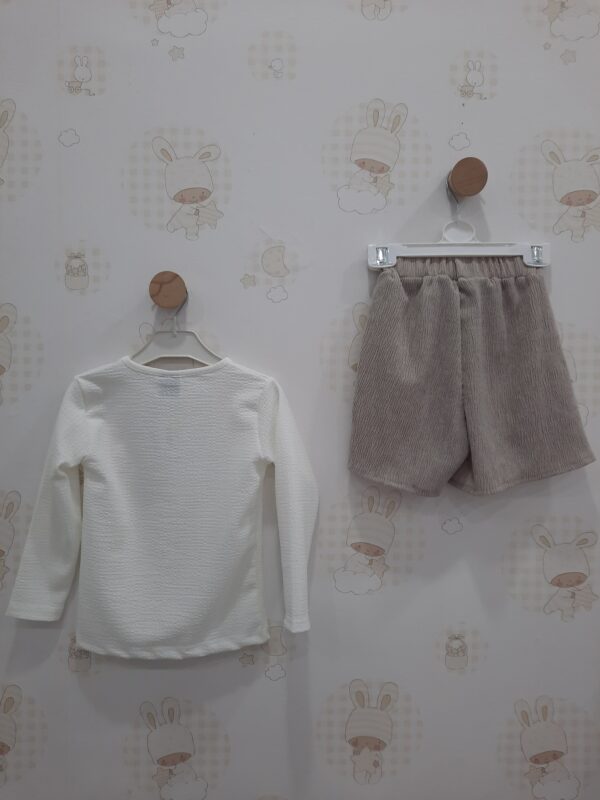 KIZ ÇOCUK ŞORT ETEKLİ TAKIM