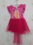 BARBİE Lİ KIZ ÇOCUK ELBİSESİ