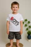 BOYS YAZILI ERKEK ÇOCUK TAKIMI 5-9 yaş
