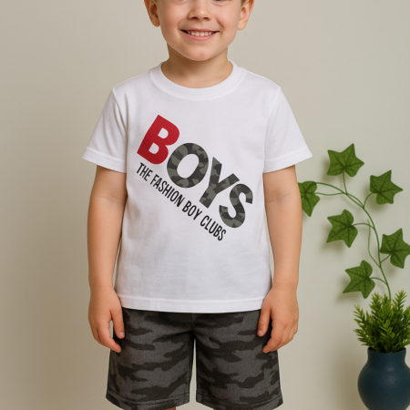 BOYS YAZILI ERKEK ÇOCUK TAKIMI 5-9 yaş